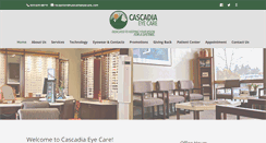 Desktop Screenshot of cascadiaeyecare.com